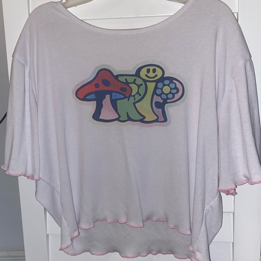 TRIP White Cropped Tee